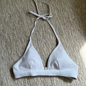 NWOT VS Victorias Secret White Bikini Tie Top